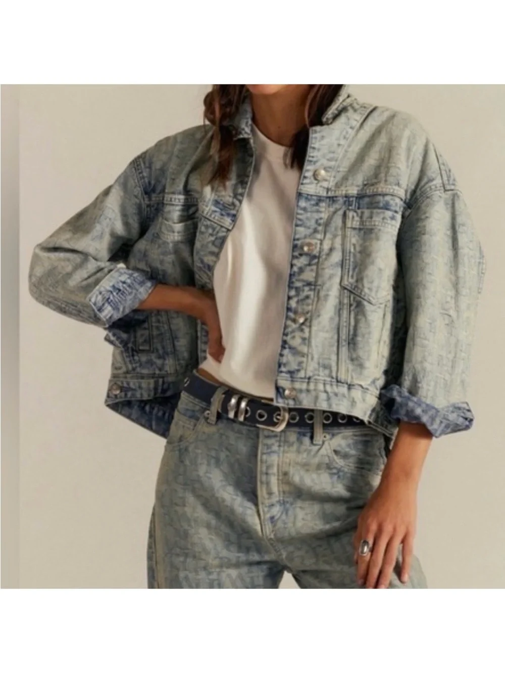 We The Free light acid jacket size XS retail $198 NWT